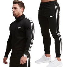 Load image into Gallery viewer, Men Brand New Sets Fashion Autumn Spring Sporting Suit Sweatshirt +Sweatpants Mens Clothing 2 Pieces Sets Slim Tracksuit